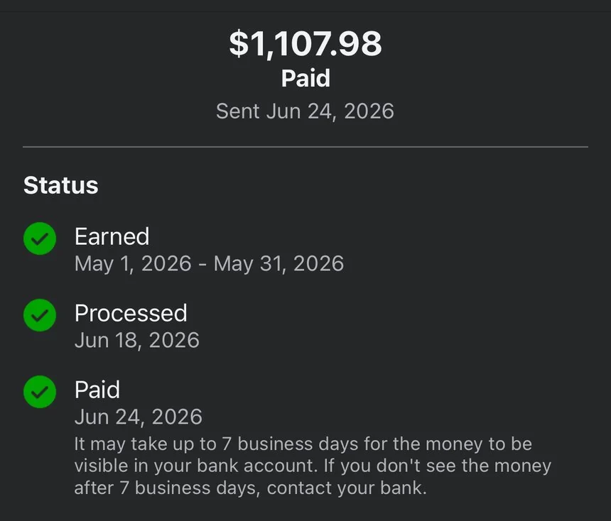 Painel do Facebook — US$ 1.107,98