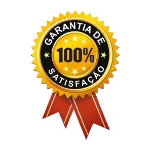 Selo de garantia de 100% de satisfação